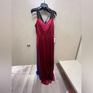 Wine red floor length dress!!
